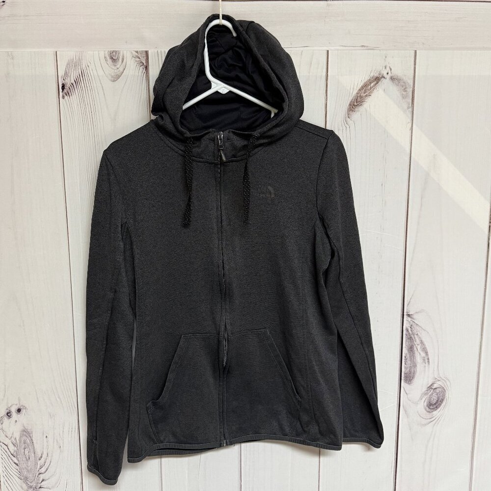 The North Face Women’s Dark Gray Full-Zip Hoodie M‎ EUC